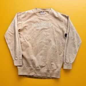 Vintage Tribe Ogunquit Maine Brown Crewneck Sweatshirt Sz M